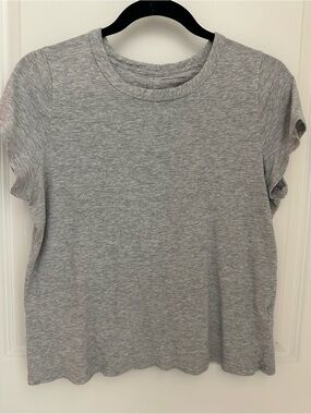 Banana Republic Heather Gray Short Sleeve Crew Tee